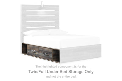 Drystan - Brown / Beige - Twin/Full Under Bed Storage