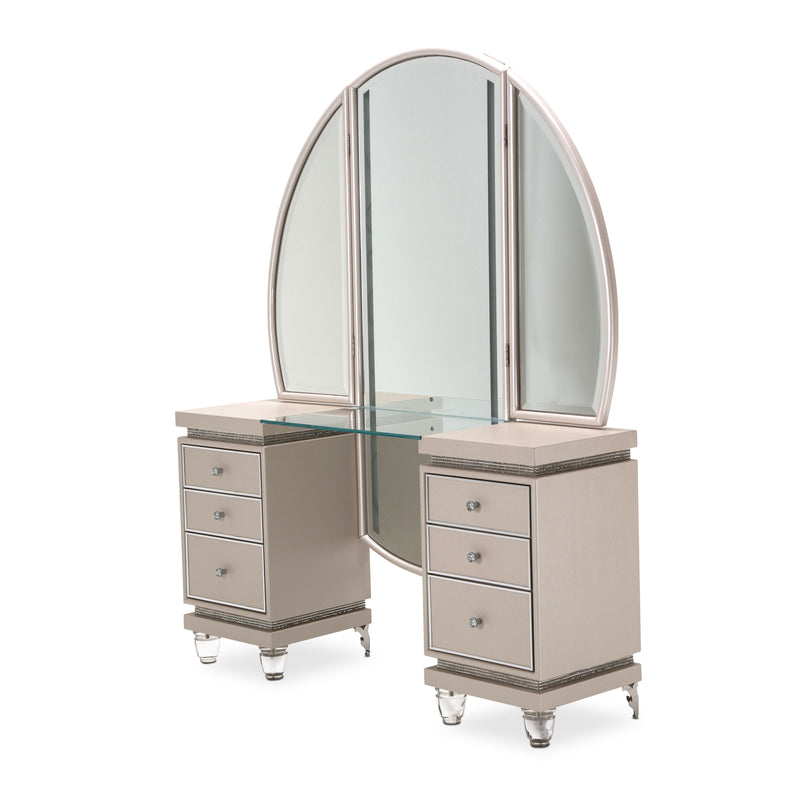 Glimmering Heights - Upholstered Vanity - Ivory