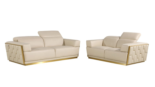 1111 - Leather Living Room Set
