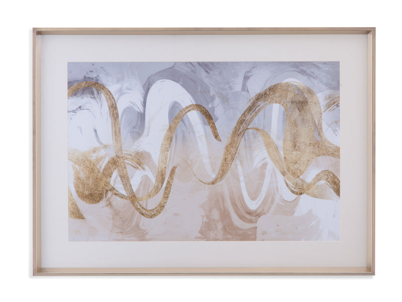 Infinite Swirl - Framed Print (Set of 2) - Gold