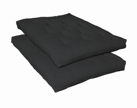 7" Deluxe Innerspring Futon Pad - Black