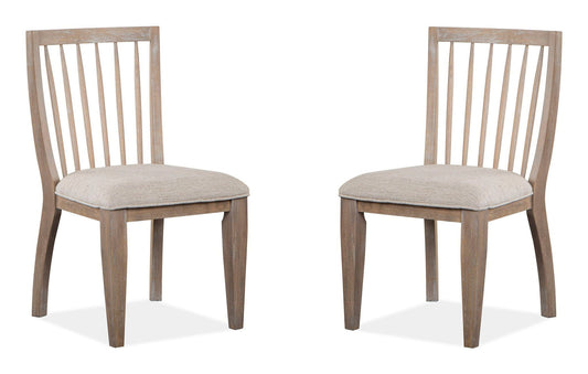 Ainsley - Dining Side Chair With Upholstered Seat (Set of 2) - Cerused Khaki