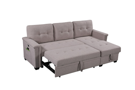 81380 sleeper sectional Grey