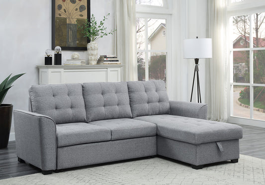 81396 Sleeper sectional Grey