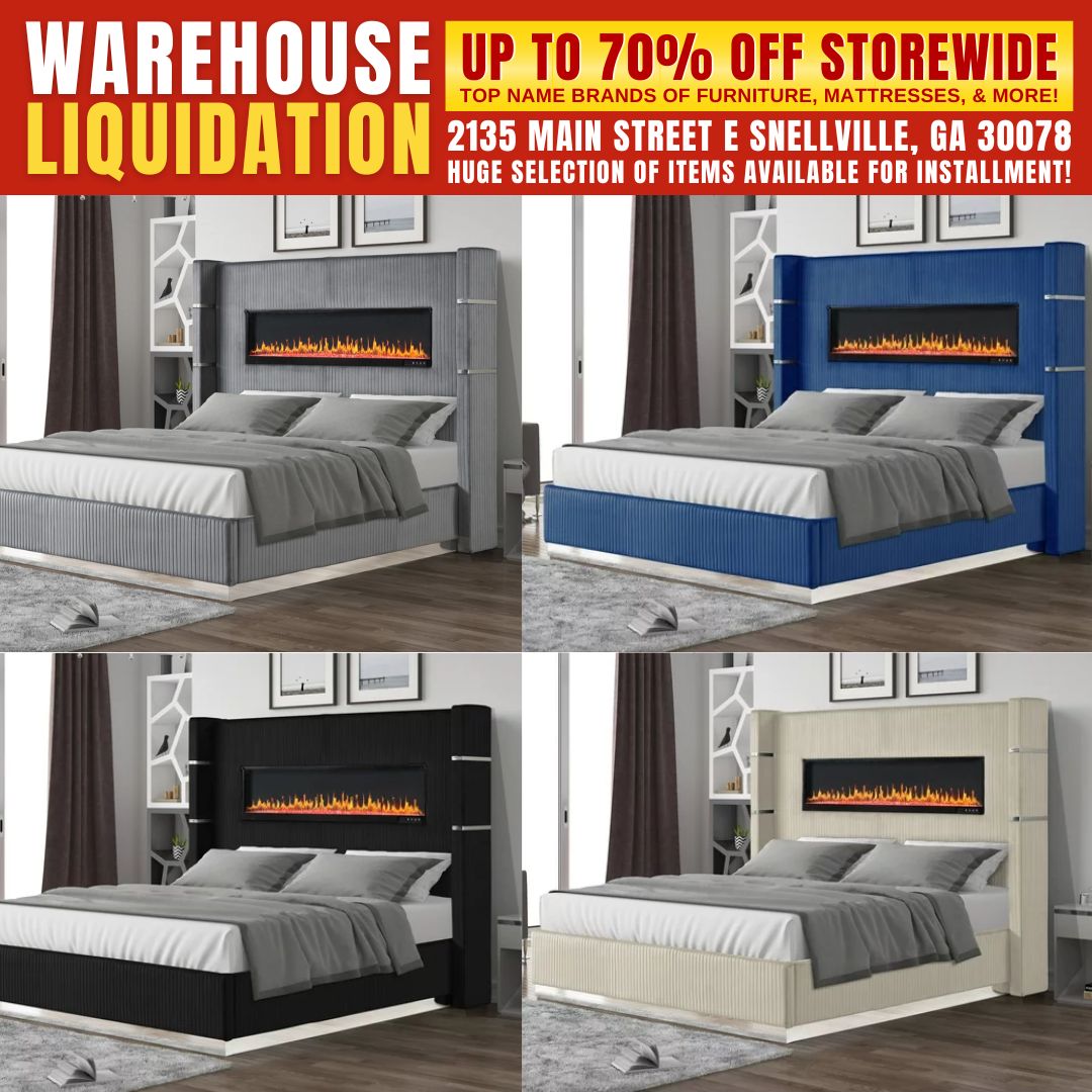 Queen/King Bed with Fireplace Queen/King Bed with Fireplace