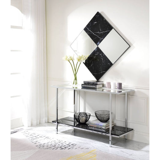 Angwin - Wall Mirror - Mirrored & Faux Marble - Grand Furniture GA
