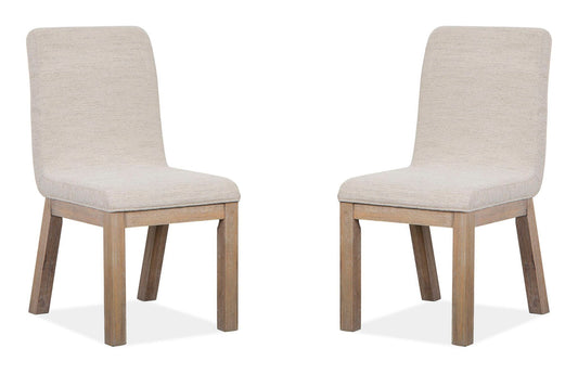 Ainsley - Upholstered Host Side Chair (Set of 2) - Cerused Khaki