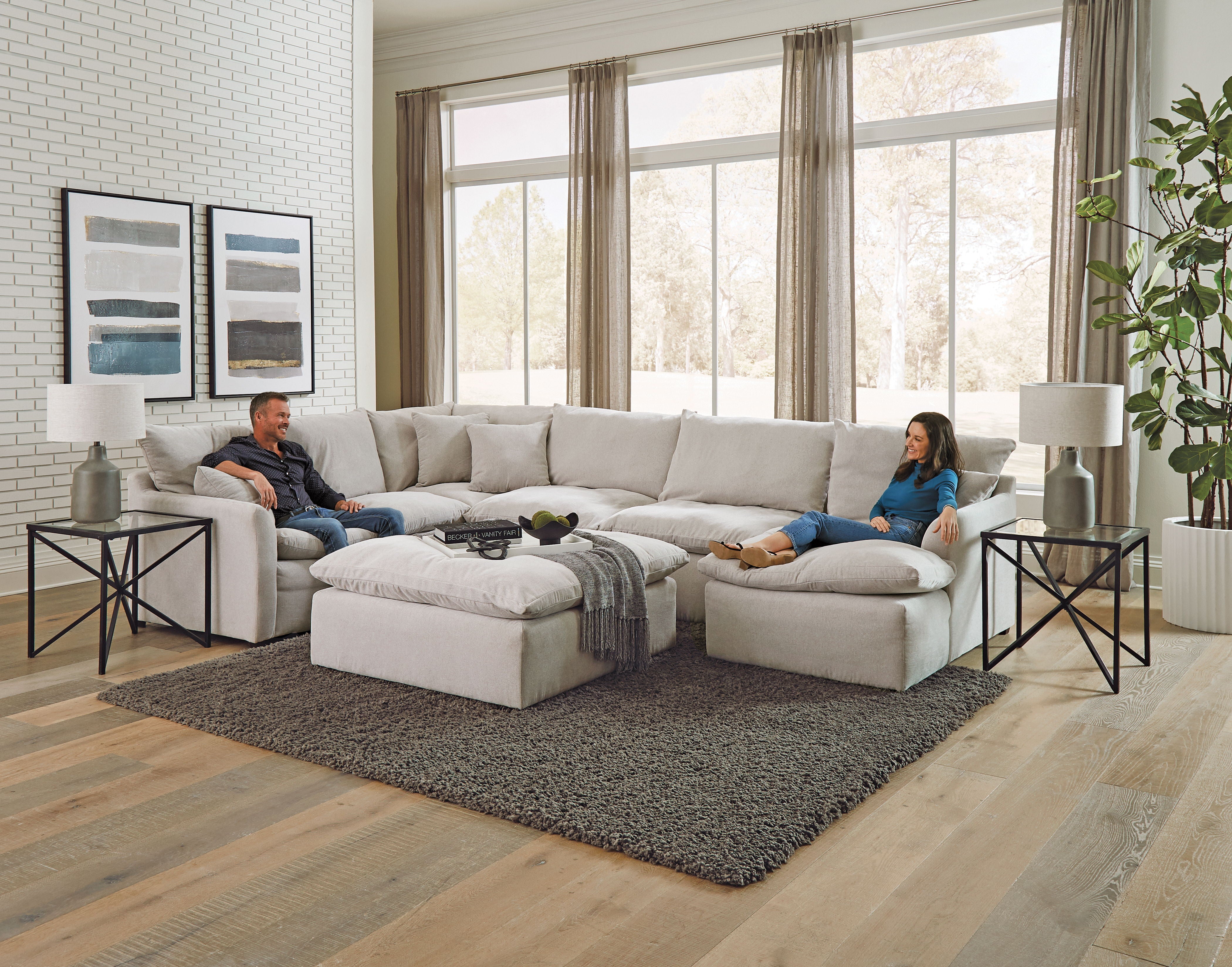 Harper - LSF Loveseat - Oyster | Grand Furniture GA