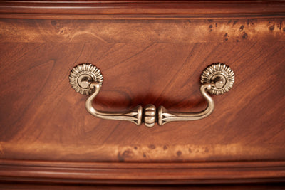 Cortina - Leather Bedside Bench - Honey Walnut