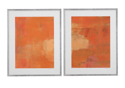 Almon Abstract - Wall Decor (Set of 2) - Orange