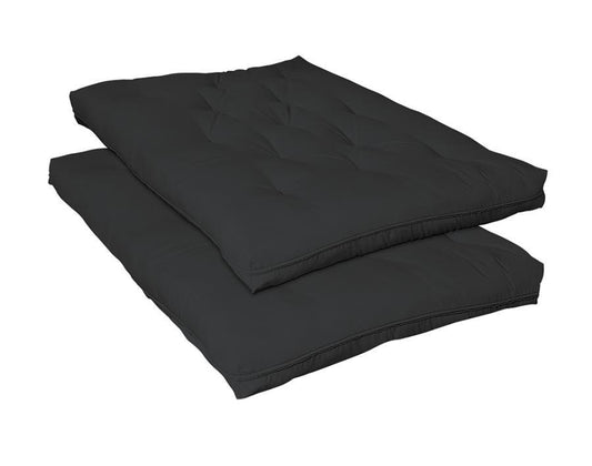 7" Deluxe Innerspring Futon Pad - Black