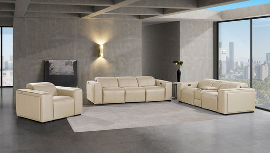 1224 - 7-Piece Modular Power Reclining Sofa, Loveseat & Chair Set In With 6 Power Recliners & Power Headrests