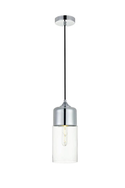 Elegant Lighting Ashwell Single Light 5" Wide Mini Pendant with Clear Glass LD2240C - Grand Furniture GA