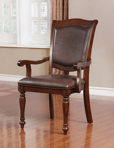 Sylvana - Arm Chair (Set of 2) - Brown Cherry / Espresso - Grand Furniture GA