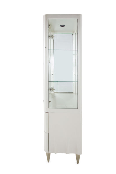 London Place - Display Cabinet - Creamy Pearl