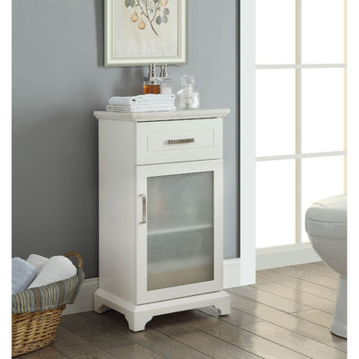 Studer - Cabinet - Marble & White - Grand Furniture GA