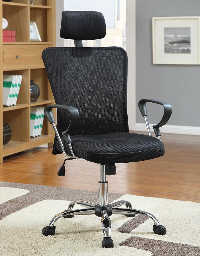 Stark - Mesh Back Office Chair - Black and Chrome.