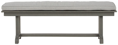 Visola - Gray - Bench With Cushion - Grand Furniture GA