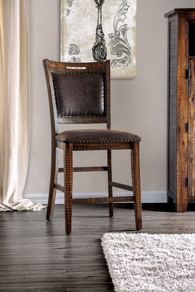 Wichita - Counter Height Chair (Set of 2) - Distressed Dark Oak - Grand Furniture GA