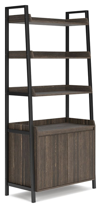 Zendex - Dark Brown - Bookcase - Etageres - Grand Furniture GA