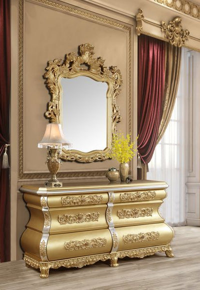 Seville - Server - Gold Finish - Grand Furniture GA