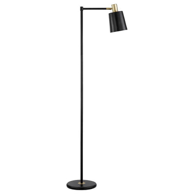 Rhapsody - 1-Light Floor Lamp With Horn - Shade Black - Grand Furniture GA