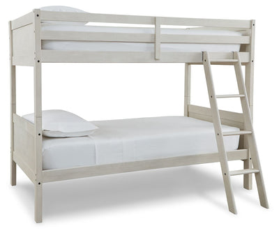 Robbinsdale - Antique White - Twin/twin Bunk Bed W/Ladder.
