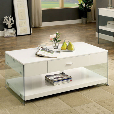 Raya - Coffee Table - White - Grand Furniture GA