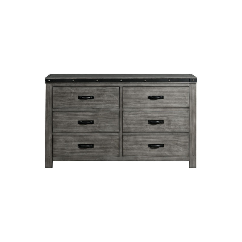 Wade - Youth Dresser (6 Drawer) - Black Finish - Dressers - Grand Furniture GA