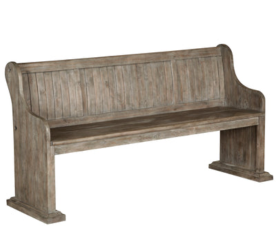 Tinley Park - Bench With Back - Dove Tail Grey.