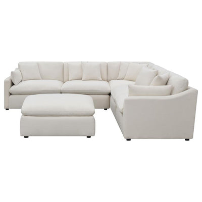 Hobson - 6-Piece Reversible Cushion Modular Sectional - Off-White.