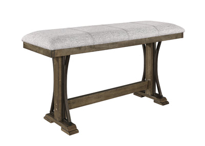 Quincy - Counter Height Bench - Brown - Grand Furniture GA
