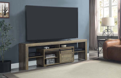 Wasim - TV Stand - Rustic Oak Finish - Grand Furniture GA