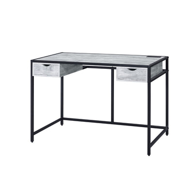 Wearn - Writing Desk - Weathered Gray & Black Finish - Grand Furniture GA