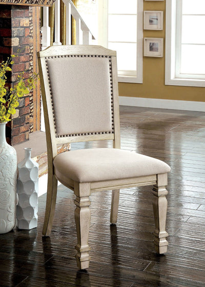 Holcroft - Side Chair (Set of 2) - Antique White / Ivory - Grand Furniture GA