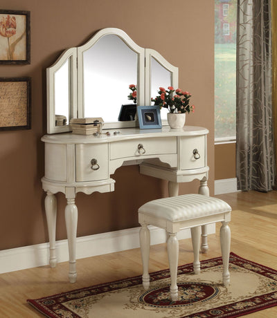 Trini - Vanity Desk - White - Grand Furniture GA