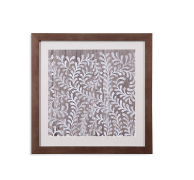 Weathered Wood Patterns III - Framed Print - Brown.