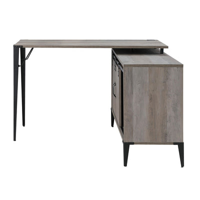 Zakwani - Writing Desk - Gray Oak & Black Finish - 31" - Grand Furniture GA