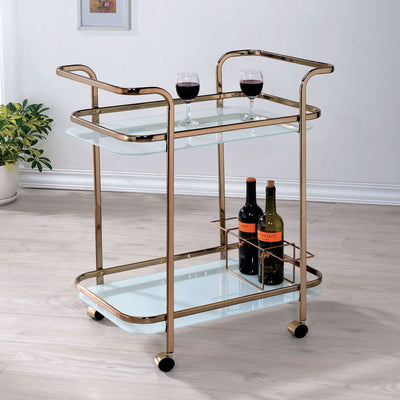 Tiana - Serving Cart - Champagne - Grand Furniture GA