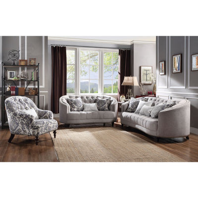 Saira - Loveseat - Light Gray Fabric - Grand Furniture GA