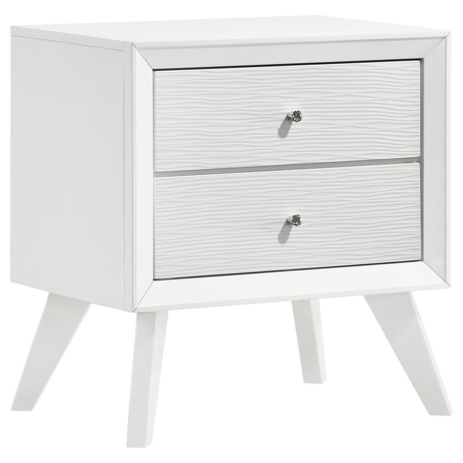 Louis Philippe 2-drawer Nightstand White - Coaster Fine Furn