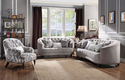 Saira - Sofa - Light Gray Fabric - Grand Furniture GA