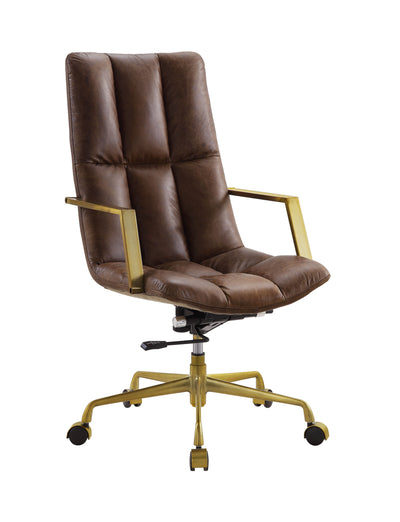 Rolento - Executive Office Chair - Espresso Top Grain Leather - Grand Furniture GA