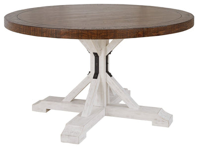 Valebeck - Brown - Round Dining Room Table Top.