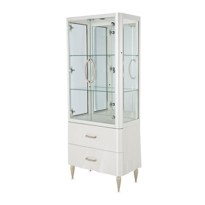 London Place - Display Cabinet - Creamy Pearl