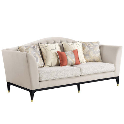 Tayden - Sofa - Beige Velvet - Grand Furniture GA