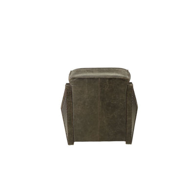 Winchester - Chair - Aluminum & Distress Espresso Top Grain Leather - Grand Furniture GA