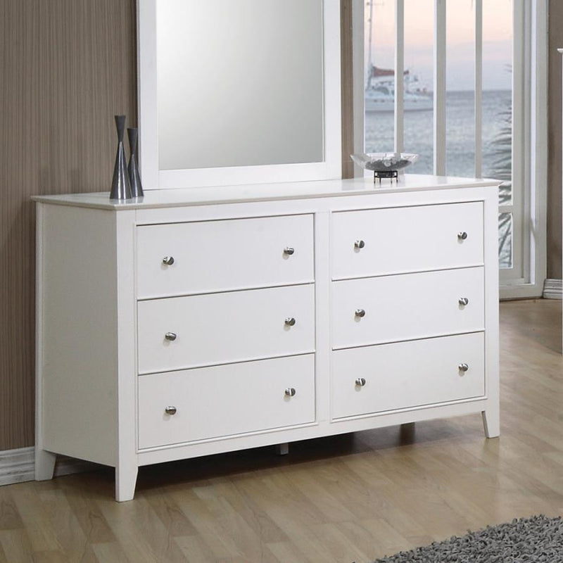 Selena - 6-Drawer Dresser - Buttermilk - Dressers - Grand Furniture GA