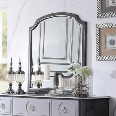 House - Beatrice Mirror - Charcoal Finish - Grand Furniture GA