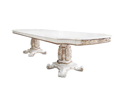 Vendom - Dining Table - Antique Pearl Finish - 30" - Grand Furniture GA
